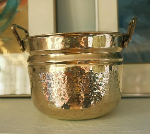 Grand pot en aluminium, finition polie, design traditionnel de ferme, décoration de jardin d'intérieur et d'extérieur, vase, pot de fleurs, vente en gros - Product Image 1