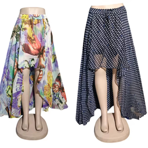 Nouveau à la mode Vintage Viscose jupe femmes taille naturelle été doux drapé tissu coupe droite genou longueur pour le travail sorties décontractées - Product Image 1