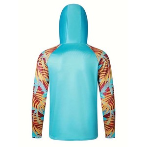 Sudadera con capucha de pesca de camuflaje MOQ bajo, sudaderas con capucha de manga larga de camuflaje al por mayor para hombres, ropa deportiva, sublimación impresa personalizada - Product Image 2