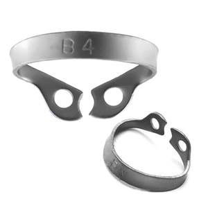 Pinces à barrage dentaire professionnelles UL AMIN B4 personnalisées, instruments manuels en acier inoxydable certifiés CE, classe II - Product Image 4