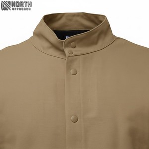 Ropa ignífuga trasera de algodón 100% reutilizable con chaquetas de soldadura de seguridad de cuero de vaca dividido chaqueta de corredor chaqueta de Bombardero - Product Image 4