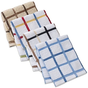 Premium Terry Cotton Kitchen Towel Ultra Absorbent Durable Quick Dry <b>Yarn</b> Dyed Damask Pattern Customized Colors - Product Image 6