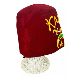 Fez maçonnique Shriner avec pompon, épée marron, strass, chapeau maçonnique, haute qualité, personnalisé, meilleure vente, vente chaude, fez - Product Image 4