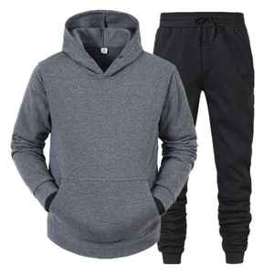 Venta al por mayor OEM hombres chándal ropa deportiva al por mayor personalizado deporte Unisex y Jogger Conjunto personalizado Oversize chándal liso para los hombres - Product Image 3