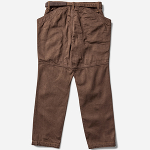 2025 Custom Made <b>Men's</b> High Street Style Long <b>Stretch</b> Cotton Brown Autumn Breathable Snow Wash Pencil Pants Plus Size - Product Image 2