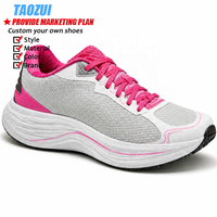 Chaussures de course respirantes pour hommes avec logo personnalisé d'usine OEM, faible MOQ, chaussures de sport décontractées pour hommes, vente en gros