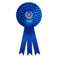 Ruban de Satin imprimé Logo personnalisé de haute qualité, Rosette multicolore, décoration de spectacle pour chien et animal de compagnie