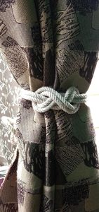 Macrame <b>Curtain</b> Tiebacks Cotton Weave <b>Curtains</b> Tieback Modern Window Treatment, 100% Cotton <b>Curtain</b> Decor OEM - Product Image 5