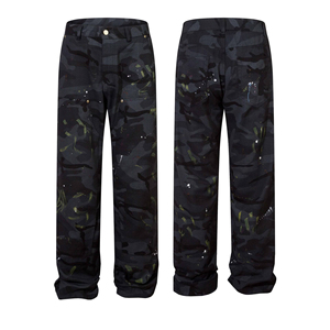 OEM กางเกงยีนส์ผ้าเดนิมทรงหลวมสำหรับผู้ชาย, เสื้อผ้าแนวสตรีทวินเทจสไตล์สตรีทเอวสูงปรับแต่งได้ตามต้องการฤดูใบไม้ร่วงฤดูร้อน - Product Image 3