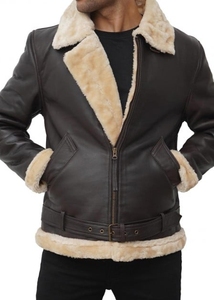 Chaqueta de Motociclista de Piel de Oveja Genuina para Hombre, Cuello Alto, Logotipo Frontal, Transpirable, Ecológica, Impermeable, para Invierno - Product Image 6