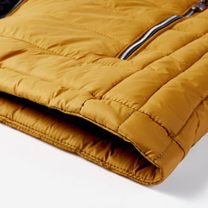 2025 Best Selling Men's Light <b>Weight</b> Puffer Jacket High Quality Breathable Material <b>Stand</b> Collar Front Logo for Winter - Product Image 3