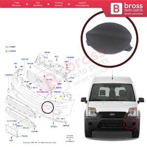 BSP1084 Front Bumper Tow <b>Hook</b> Eye Cover Cap Left 5028673 for Transit Tourneo Connect 2009-2012 - Product Image 5