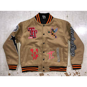 Vestes de baseball varsity pour hommes, logo personnalisé en gros, 2025, bomber, varsity, lettreman, collège, grande taille - Product Image 5