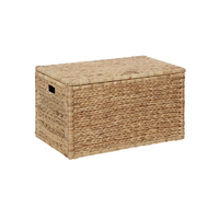 Panier de rangement en bambou et jacinthe d'eau tressé à la main de haute qualité, personnalisable en couleur et taille, marque Son Tra Craft, Vietnam