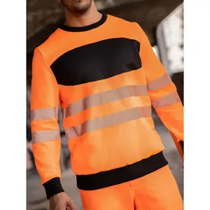 Sweat-shirts et sweats à capuche promotionnels personnalisés haute visibilité pour le travail - Product Image 1