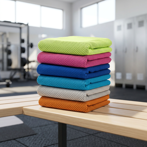 Microfiber Sports Towel Cooling Gym Fitness Sweat Absorbent <b>Exercise</b> <b>Face</b> Neck Hand Towel Custom Color - Product Image 3