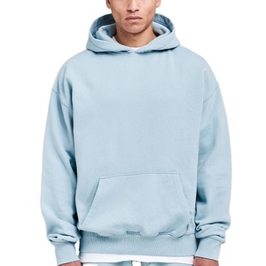 La mejor oferta de algodón de alta calidad French Terry Drop Shoulders Oversized Pullover Hoodies Plain Unisex Custom Oversized Hoodies - Product Image 4