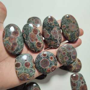 พลอยแฟชันอัญมณีทรงวงรีรูปดาวน้อยแจสเปอร์อัญมณีทรงหลวมเรียบสำหรับเครื่องประดับแฟชั่นสินค้าคุณภาพดี - Product Image 2