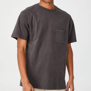 Camiseta personalizada de algodón 100% para hombre, Camiseta holgada de manga corta de gran tamaño con hombros caídos, camiseta de Hip Hop para hombre - Product Image 5