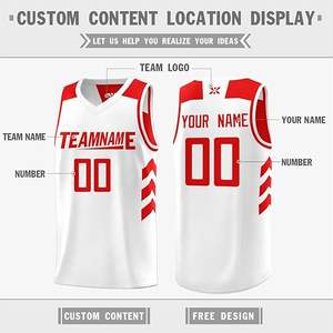 Camiseta sublimada cómoda personalizada del baloncesto de la entrega rápida del servicio del OEM / ODM para la práctica del equipo del club - Product Image 4
