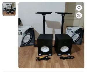 Ensemble d'enceintes de studio QQ et de subwoofer HS8 de 8 pouces fabriqué aux États-Unis - Product Image 1