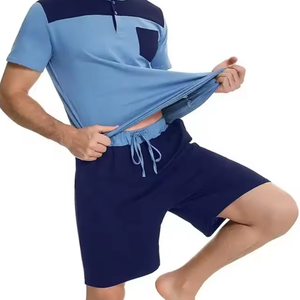 Logotipo del cliente Hombres Verano 2 piezas Pantalones cortos Set uso en verano - Product Image 6