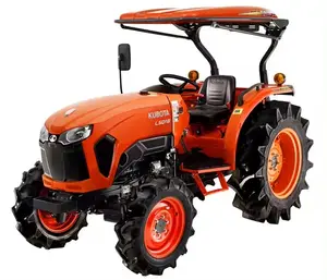 جرار زراعي صغير من Kubota/ جرار زراعي من Kubota مستعمل بقوة 35 حصانًا ذو دفع ثنائي/ دفع رباعي/ جرار بقوة 70 حصانًا مع جرافة تحميل أمامية وجرافة عكسية للبيع