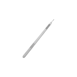 Porte-lame en acier inoxydable allemand 250 mm 9.34 \ "droit No 3 poignée de scalpel réutilisable non stérile alimentation manuelle vente en gros - Product Image 4
