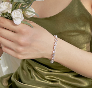 Unique Exquisite Multi Cut Daily <b>Bracelet</b> Tennis <b>Bracelet</b> <b>Sterling</b> 925 <b>Silver</b> Luxury <b>Bracelet</b> with Diamond - Product Image 3