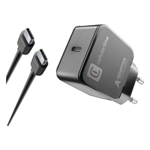 Cellularline <b>Adaptive</b> Fast Charger 15W <b>USB</b> <b>Type</b>-<b>C</b> With Cable - Product Image 1