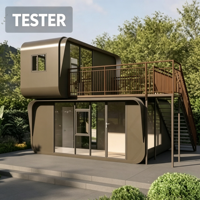 Maison préfabriquée modulaire portable extensible de 20 pieds ou 40 pieds, cabane de glamping moderne de luxe