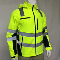 Jean Softshell en Denim Imperméable et Respirant Haute Visibilité 2025 HF, Certifié CE, en Polyester Réfléchissant, Résistant à l'Abrasion pour la Sécurité