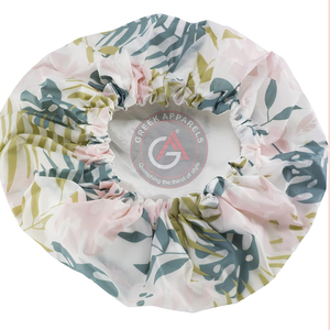Luxury Top Quality Wholesale Reversible Shower Cap Custom Print Women Fashion Night Sleep Cap Designer Satin Hair Cover <b>Bonnet</b> - Product Image 2