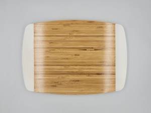 Premium Huhipro 36x26x1.85 cm Rectangle Planche à découper en caoutchouc Poignée blanche 1.5cm Épaisseur Combinaison Paquet Blocs à découper - Product Image 3