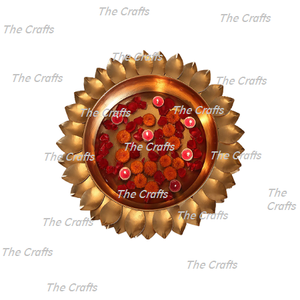 Urli ดอกไม้ทรงกลมสีทองทองเหลืองสำหรับใช้ในบ้านและงานแต่งงาน - Product Image 4