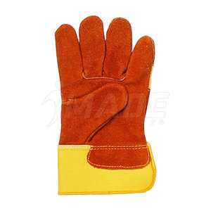 Gants de travail gréeur canadiens Gants de sécurité pour le travail à la paume en cuir fendu de vache - Product Image 3