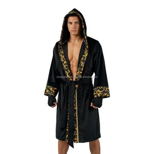 Fabricante OEM de batas de boxeo: Suministro al por mayor de batas de boxeo personalizadas de satén con capucha para el ring - Product Image 1