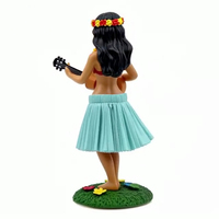 Sculpture personnalisée en résine 3D de fille sexy en maillot de bain hawaïen, figurine bobblehead, décoration d'intérieur, cadeau