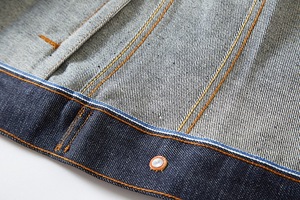 Veste de travail originale en denim rouge pour hommes, style américain décontracté et vintage avec touche japonaise, manteau bleu foncé pour hommes - Product Image 5