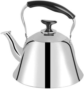 Nouvelle bouilloire en acier inoxydable personnalisée avec théière classique Conception de cuisine Pot fabriqué à la main avec poignée en plastique - Product Image 1