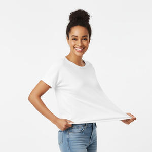 Surdimensionné femmes t-shirt mode coton à manches courtes décontracté haut d'été confortable doux t-shirt pour Streetwear et Gym - Product Image 4