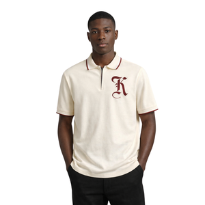 Polo Kappa Alpha Psi en coton mélangé de haute qualité, coupe fidèle à la taille, avec écusson brodé des lettres grecques, vêtement de fraternité - Product Image 1