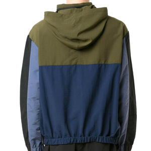 Professional Customized Logo Printing Hooded Canvas <b>Quilted</b> Men's Windbreaker Jackets with Breathable Design - Product Image 4