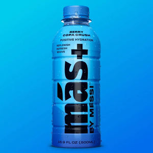 Boisson d'hydratation sportive de qualité d'exportation, prix de gros, pas cher, Mas+ par Messi, boisson d'hydratation Berry Copa Crush, paquet de 12 en vrac - Product Image 6