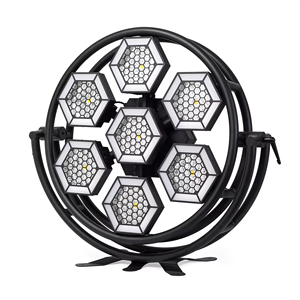 Luce retrò a doppio tubo ad alta potenza con 7 luci grandi e illuminazione ausiliaria per bar, discoteche, feste, uso interno - Product Image 2