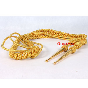 อุปกรณ์เครื่องแบบพิธีการ QUICK WAY INDUSTRIES สายสะพายไหล่สีเงินแบบกำหนดเองพร้อมปลายโลหะสีเงิน - Product Image 2