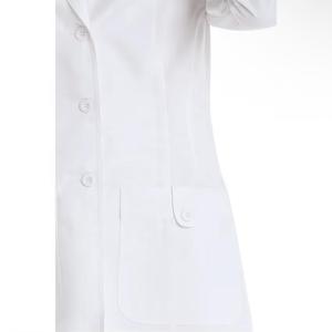 Batas de laboratorio de poliéster/algodón de punto blanco de alta calidad duraderas, estudiantes de medicina Unisex, dentistas, Hospital de atención médica veterinaria - Product Image 3