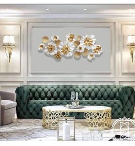 Escultura de pared de metal hecha a mano creativa decoración de pared moderna para sala de estar, Fondo de hotel - Product Image 1