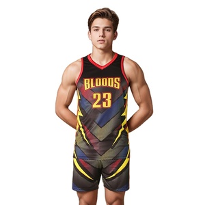 Maillot de basketball respirant en maille grande taille, personnalisable avec logo frontal, sans manches, 100 % polyester, sublimation du nom du joueur, vente chaude - Product Image 1
