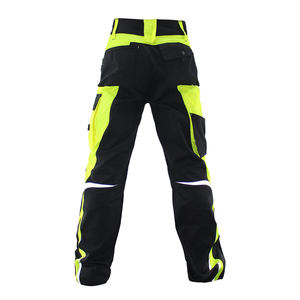 Pantalones de Trabajo de Alta Visibilidad para Hombre, Transpirables, Certificados CE, con Detección de Agujas, Franjas Reflectantes, Bolsillos Tipo Cargo, 100% Algodón, Seguros - Product Image 3